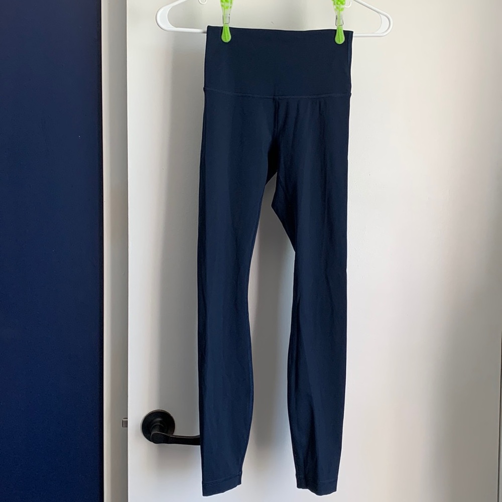 LULULEMON Navy Blue Wunder Under High Rise Leggings size 2 - Picture 5 of 9